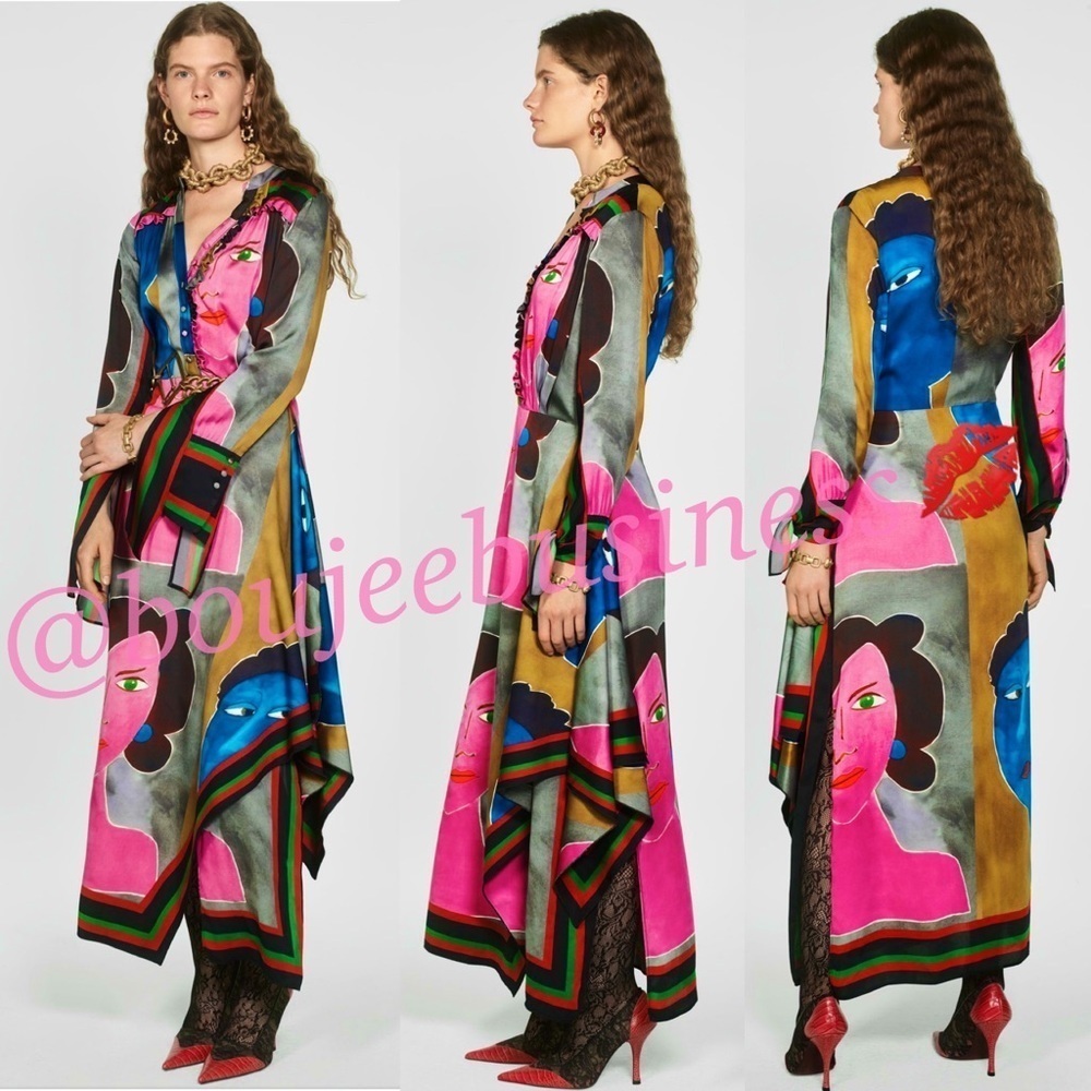ZARA Face Print Dress - Picture 7 of 8